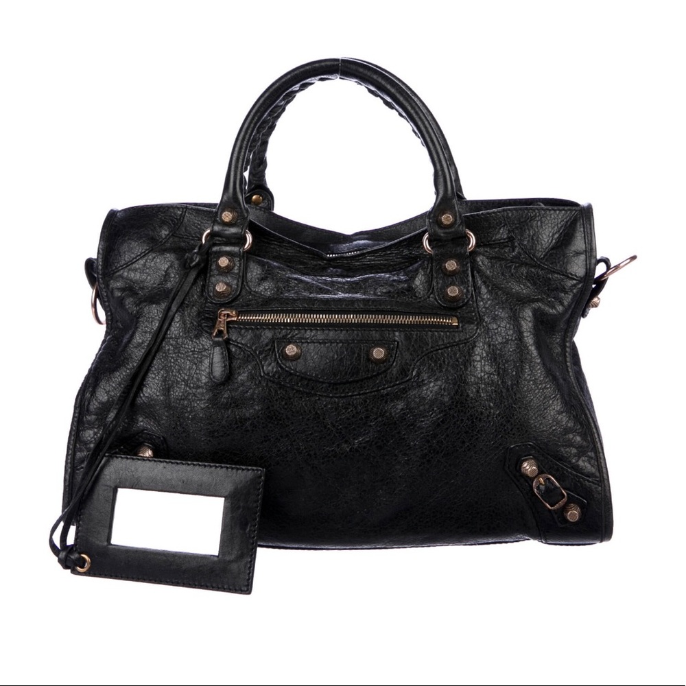 Balenciaga motocross Black bag